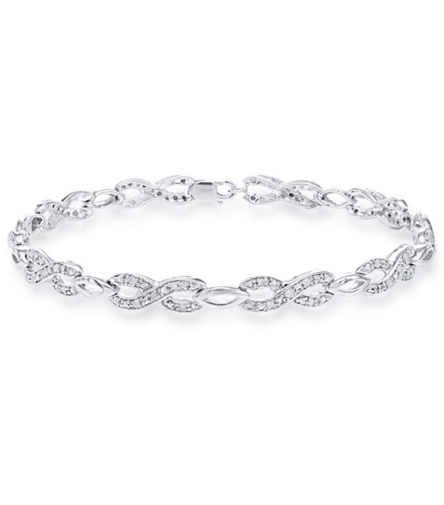 Rhodium plated Sterling Silver