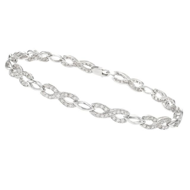 Rhodium Plated Sterling Silver