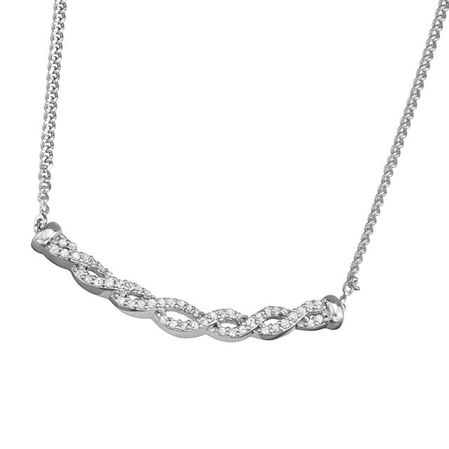 Rhodium Plated Sterling Silver