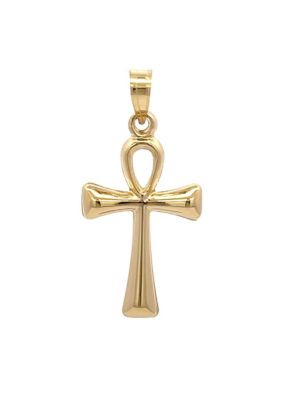 14K Yellow Gold Ankh Cross