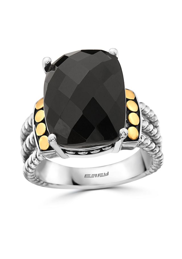 STERLING SILVER/18K YELLOW GOL