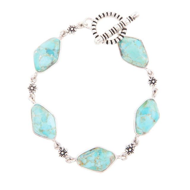 Silver/Turquoise