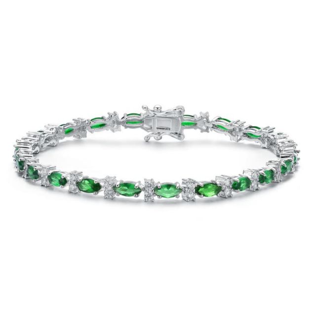 Silver/Green