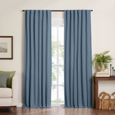 Harrow Solid Texture Blackout Window Curtain Panel