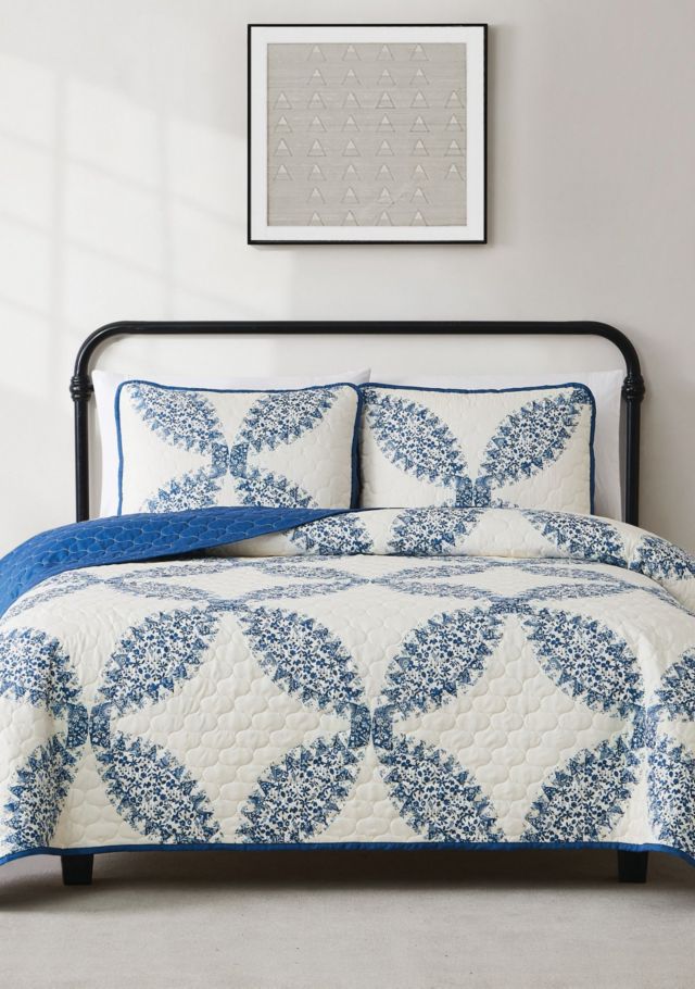 Cream and Blue