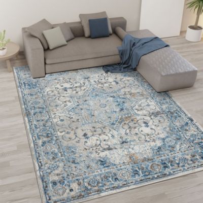 Frances Medallion Woven Area Rug