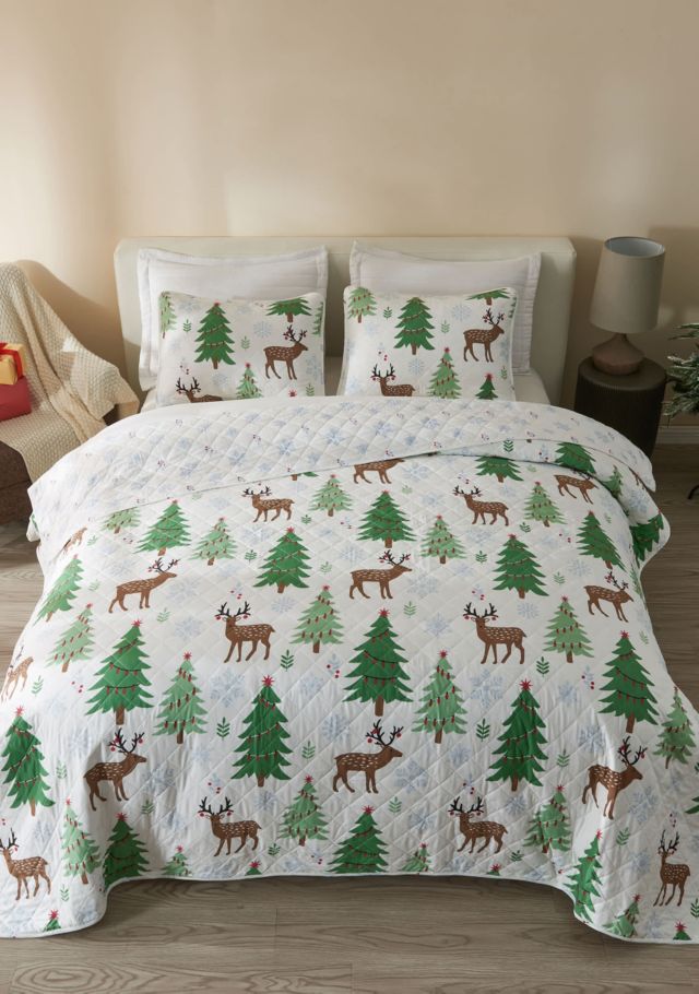 Deer Trees Snow