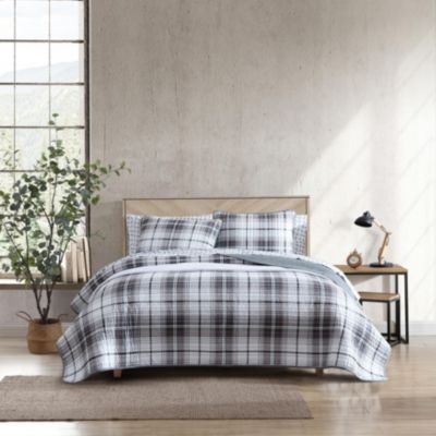 Alder Plaid 100% Cotton Quilt-Sham Set