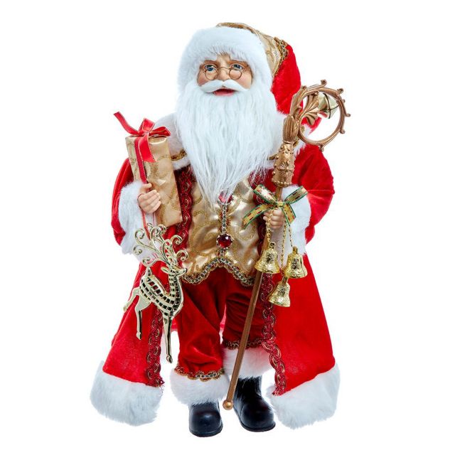 Kurt S. Adler 18In. Standing Red and Gold Santa | Belk