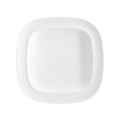 White Square Dinner Plate