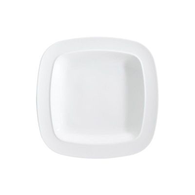 White Square Salad Plate