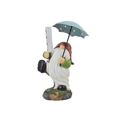 12 inch Solar Gnome Rain Gauge