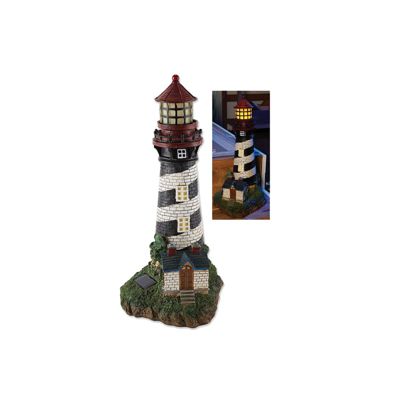 19 inch Solar Resin Lighthouse