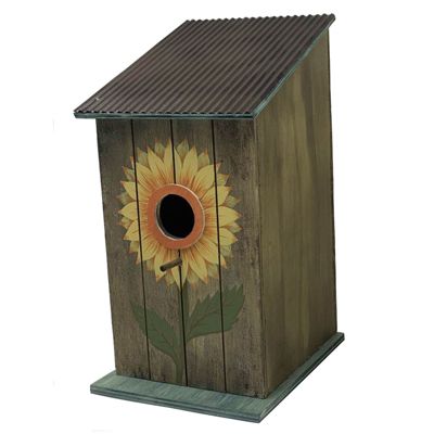 12" Sunflower Bird House