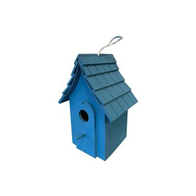 9 inch Blue Lagoon Cottage Birdhouse