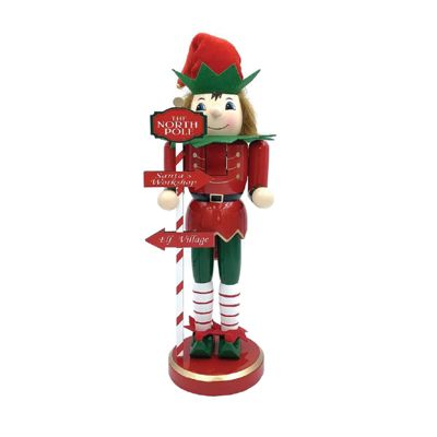 14 inch North Pole Elf Nutcracker