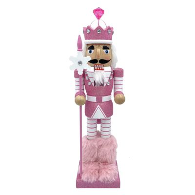 14 inch Pink Snowflake Nutcracker