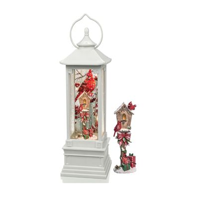 11 inch Cardinal Swirl Lantern