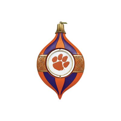 5.5 inch Clemson Spinning Bulb Ornament