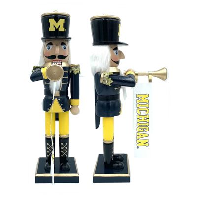 14 inch Michigan Bugler Nutcracker