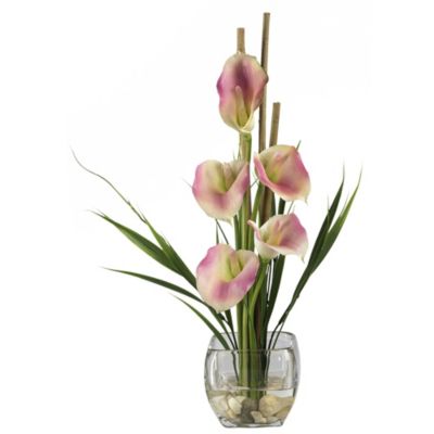 Calla Lily Liquid Illusion Silk Flower Arrangement