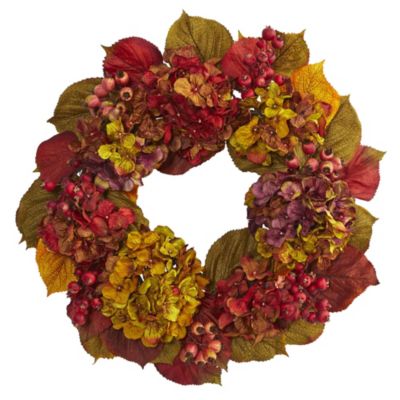 24-Inch Fall Hydrangea Wreath