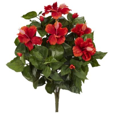 20-Inch Hibiscus Artificial Plant (Set of 4)