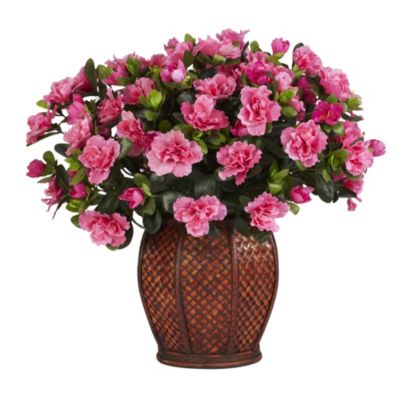 Azalea Silk Plant with Vase 