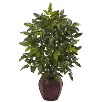 33-Inch Bracken Fern with Decorative Planter