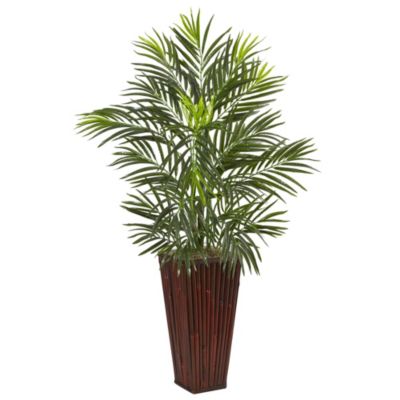 Areca Artificial Palm in Bamboo Planter