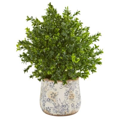 18-Inch Sweet Grass Artificial Plant in Floral Vase (Indoor/Outdoor)