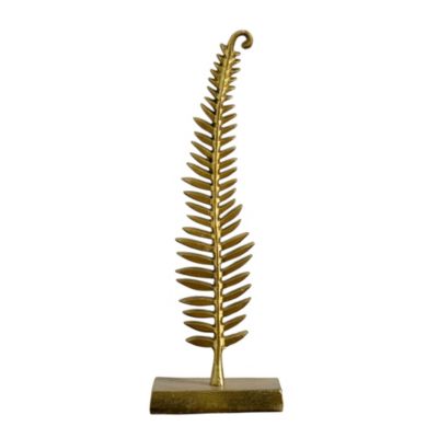 17in. Gold Leaf Sculpture Decorative Accent