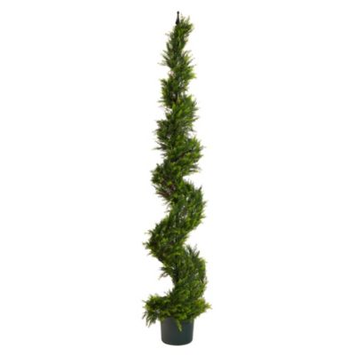 6-Foot Cypress Spiral Topiary Artificial Tree