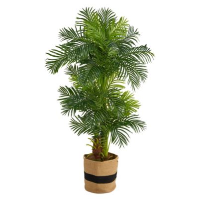 6-Foot Hawaii Artificial Palm Tree in Handmade Natural Cotton Planter