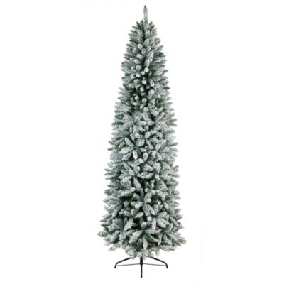 Foot Slim Flocked Montreal Fir Artificial Christmas Tree with Bendable Branches