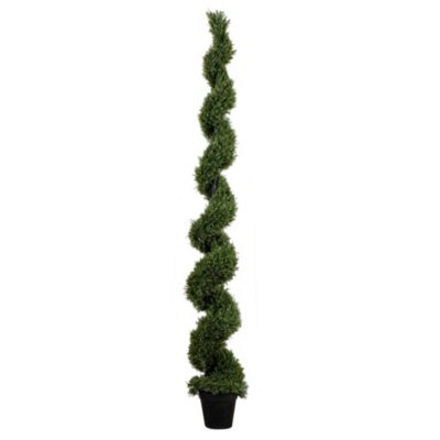 9ft. UV Resistant Artificial Rosemary Spiral Topiary Tree (Indoor/Outdoor)