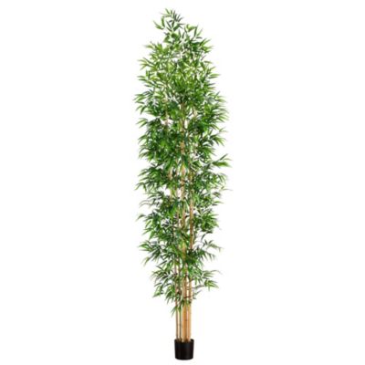 11ft. Artificial Bamboo Tree with Real Bamboo Trunks