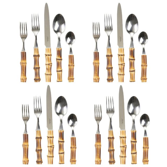 Silver, Bamboo Natural