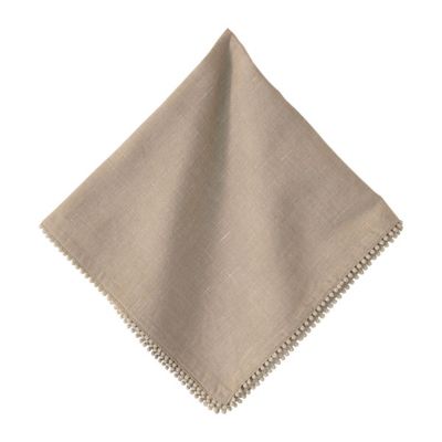 Berry Trim Flax Napkin