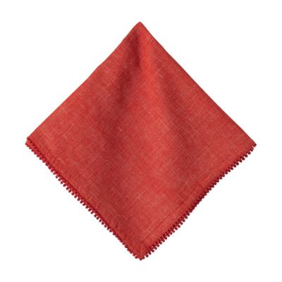 Berry Trim Red Napkin