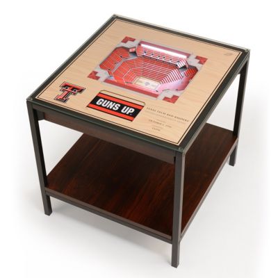 YouTheFan NCAA Texas Tech Red Raiders BB 25-Layer StadiumViews Lighted End Table - United Supermarkets Arena