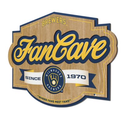 YouTheFan MLB Milwaukee Brewers Fan Cave Sign