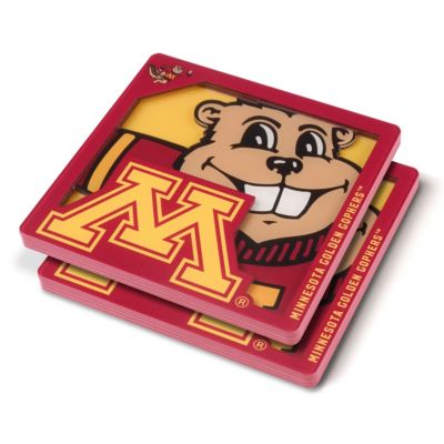 YouTheFan NCAA Minnesota Golden Gophers 3D Logo Series Coasters