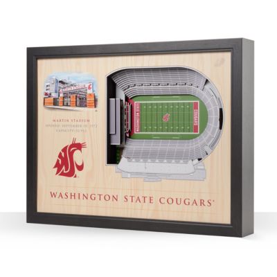 YouTheFan NCAA Washington State Cougars 25-Layer StadiumViews 3D Wall Art  - Martin Stadium