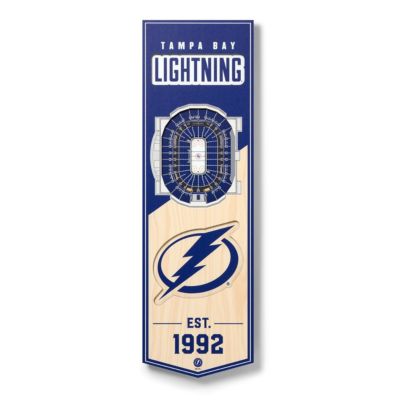 YouTheFan NHL Tampa Bay Lightning 3D Stadium 6x19 Banner - Amalie Arena