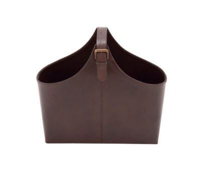 Modern Leather Magazine Holder