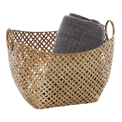 Contemporary Metal Storage Basket