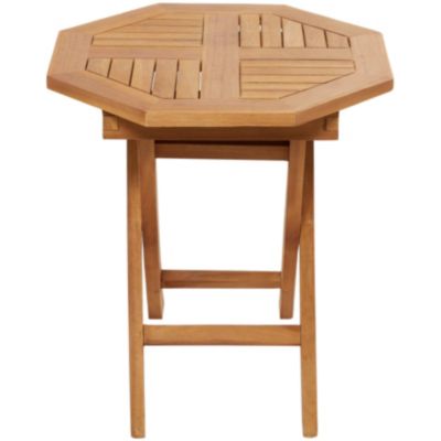 Traditional Teak Wood Outdoor Accent Table