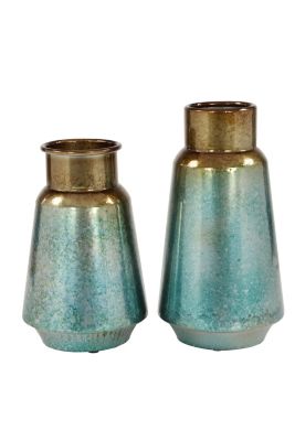 Rustic Metal Vase - Set of 2