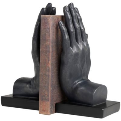 Eclectic Polystone Bookends - Set of 2